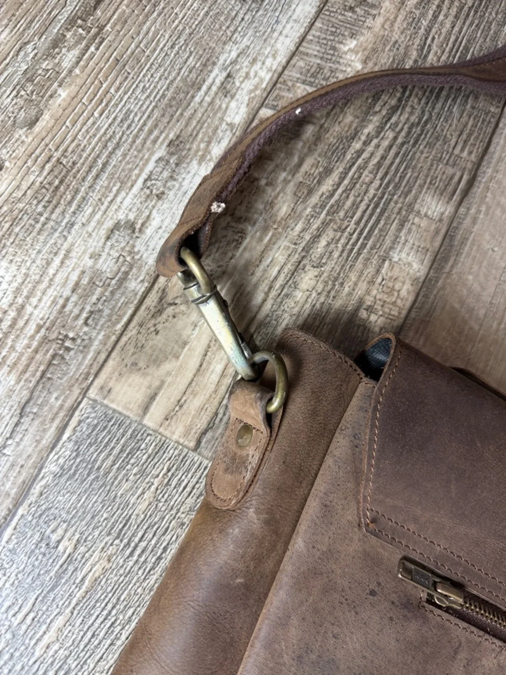 Classic Brown Leather Laptop, Office Bag for Men